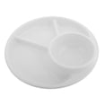 thumbnail image 2 of Unbreakable Divided Plates Portion Control Plates Reusable 3 Compartment Dinner Plate Plates for Healthy Eating White, 2 of 8