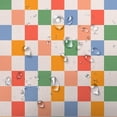 thumbnail image 5 of Cute Green Pink Beige Checkered Shower Curtain, 70s Retro Aesthetic Hippie Funky Fun Bath Curtain, Boho Minimal Abstract Bathroom Accessories Groovy Teen Girls for Bathroom Curtains Hooks, 72x72IN, 5 of 6