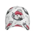 thumbnail image 2 of Kdxio Unisex Cute Poodle Dog Pattern Baseball Cap Unisex Washed Classic Adjustable Hat, 2 of 8