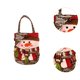 thumbnail image 3 of Bolsa de regalo navideña, bolsa para dulces, no tejida, con asa, pequeña, bonita Patrón de muñeco de nieve, 3 of 6