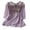 #064-Purple, variant on Favoffer Women's Embroidered Blouse V Neck Short Sleeve Tone Soft Spring Summer Daily Travel Leisure Fashion Top