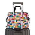 thumbnail image 2 of FORMRS 16" Laptop Bag Carrying Sleeve Case with Handle Travel Shoulder Briefcase, Dark Colorful Circles, 2 of 8