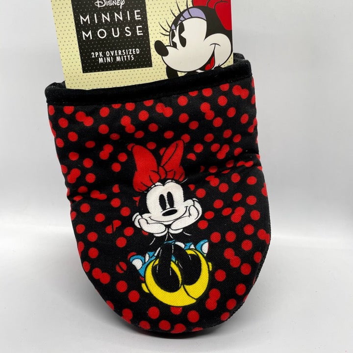 DISNEY mickey & minnie Mouse Oversized Heat resistant Oven Baking Mitts Mittens 
