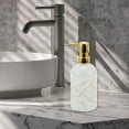 thumbnail image 6 of Unique Bargains 1 Pc Simple Cylindrical Soap Pump Dispenser for Hotel 400ml White Gold Tone, 6 of 6