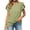 Green, variant on Women’s Twist Knot T-Shirts Round Neck Petal Short Sleeve Blouse Dressy Casual Summer Home Daily Wear Fashion Streetwear 2026