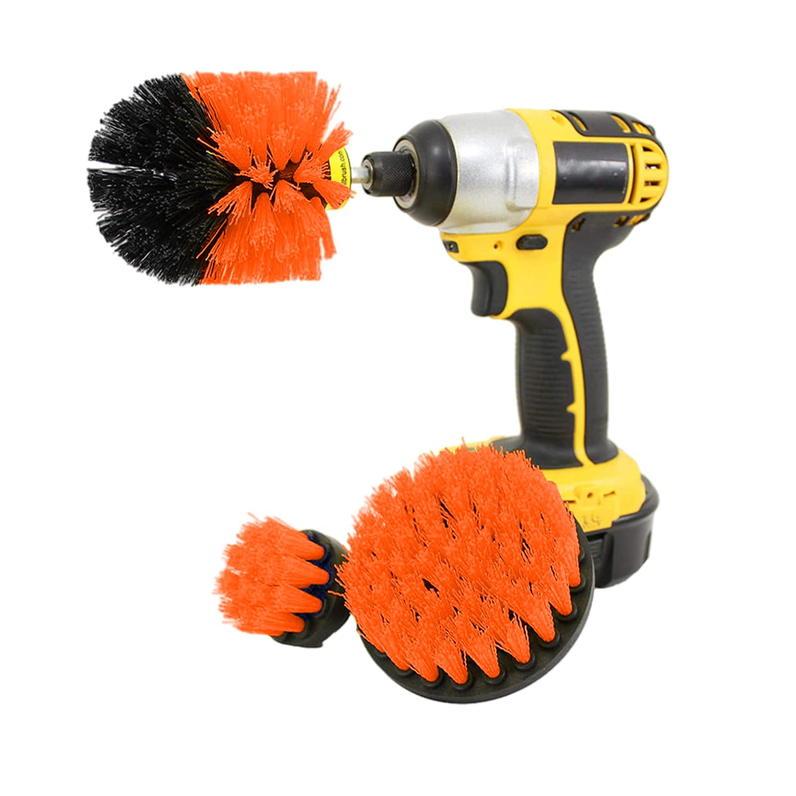 Car Detailing Drill Brush Set 3Piece Wheel Cleaning Attachment