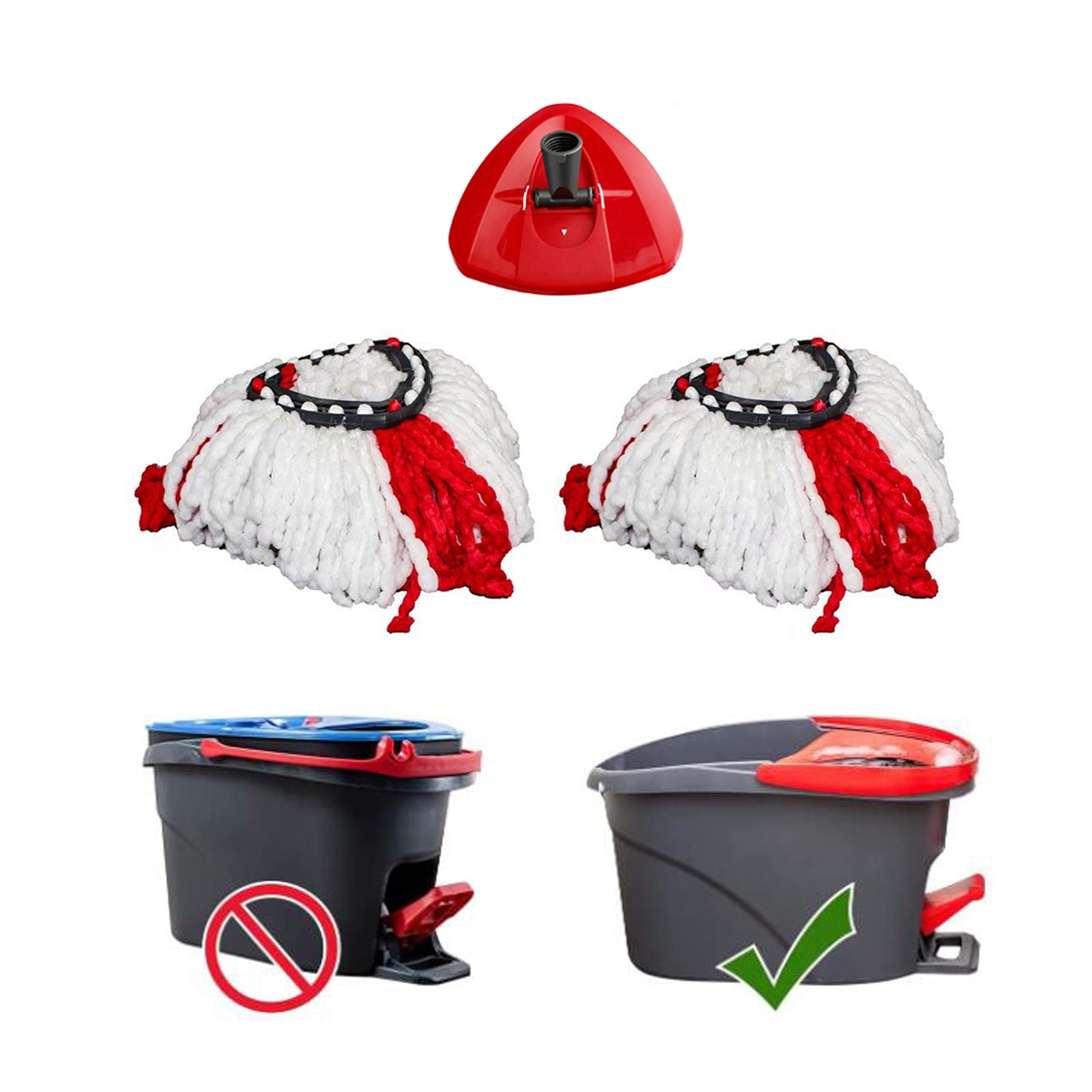 1 Tank System Mop Heads Replacement for Ocedar 2 Pack Mop Refills