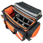LINE2design Elite Trauma First Aid Medical Bag, Firefighter, EMT, Paramedic, Orange, 600D Polyester - 1 Count