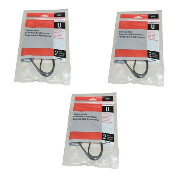 Compatible with Eureka Compatible with Sanitaire 66120, STYLE U Vacuum Cleaner Flat Belt (6Pk)