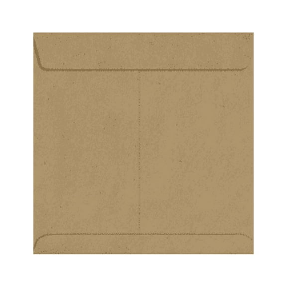 LUXPaper 8 1/2 x 8 1/2 Square Envelopes in 70 lb. Grocery Bag Brown, 50 Pack