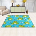 thumbnail image 3 of Cute Frog Pattern Memory Foam Area Rug 60"x39" Non Slip, Absorbent, Fade Proof for Living Room, Bedroom, Office, 3 of 7