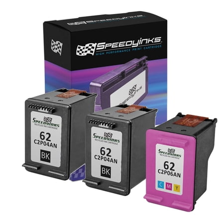 Inks Ink Cartridge Replacement for 62 (2 Black, 1 Color, 3-Pack)