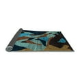 thumbnail image 2 of Ahgly Company Indoor Square Oriental Light Blue Modern Area Rugs, 8' Square, 2 of 4