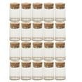 thumbnail image 1 of 20 piezas de botellas de vidrio con corcho, frascos transparentes para almacenar té, minibotellas vacías, botellas de té para fiestas en casa (30 x 40 mm), 1 of 2