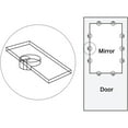 thumbnail image 3 of Kit de Clips de Retenue en Verre 30Set, Clips en Plastique pour Armoire en Verre 13Mm avec Vis, 3 of 7
