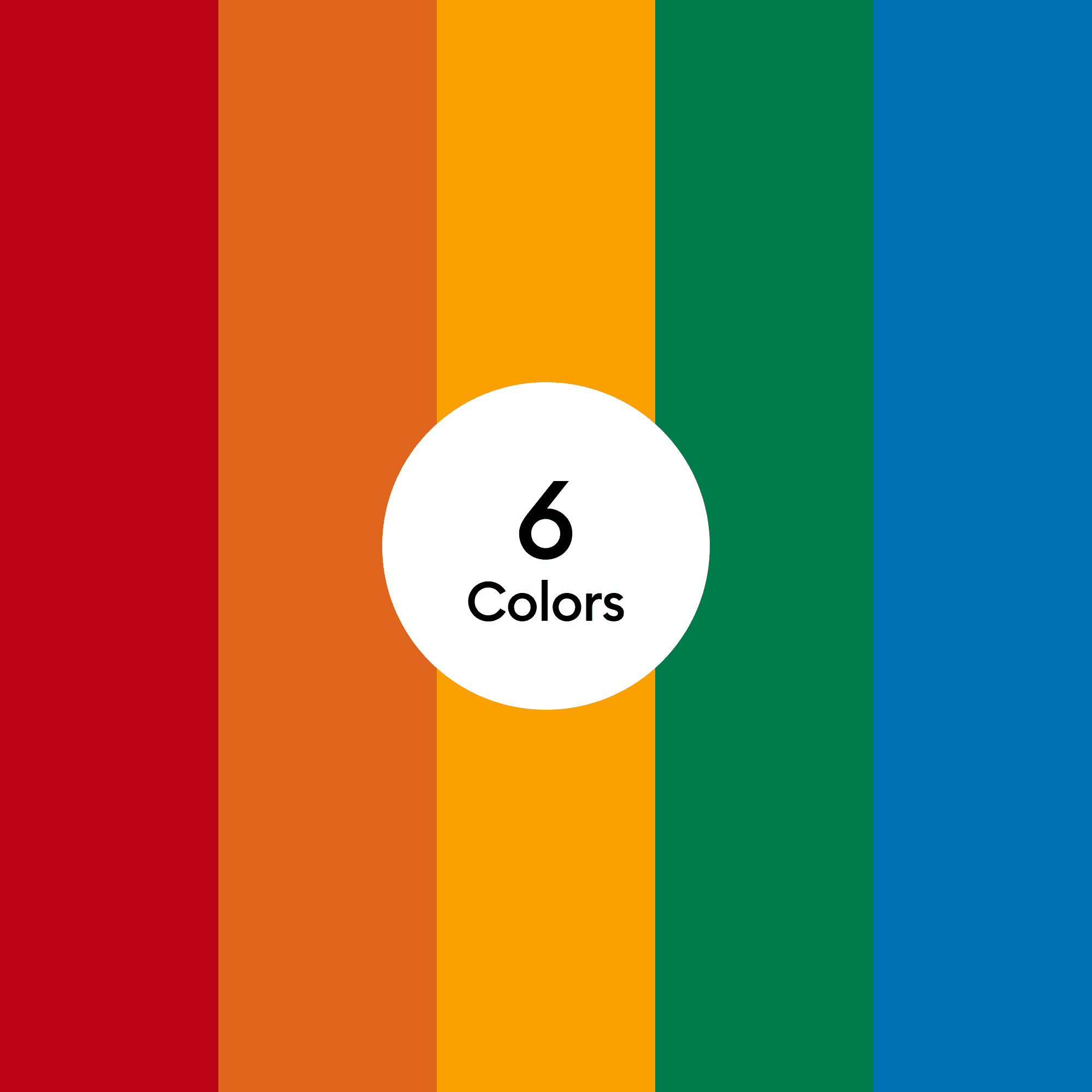 Vinyle Cricut™ – permanent, collection Brights (6 unités)