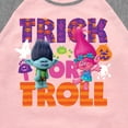 thumbnail image 3 of Trolls - Trick Or Troll Branch and Poppy  - Toddler & Youth Girls Raglan Graphic T-Shirt, 3 of 5