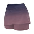 thumbnail image 5 of GEWSEY Skorts for Women with Pockets High Waist Tummy Control Women's Yoga Shorts Dressy Casual Athletic Tennis Mini Skirts Light Purple, S, 5 of 5