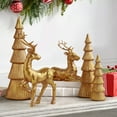 thumbnail image 4 of Ayieyill 5PCS Tree and Reindeer Decoration, Christmas Tree Reindeer Figurines, Christmas Decortion Indoor (Rose Gold), 4 of 6