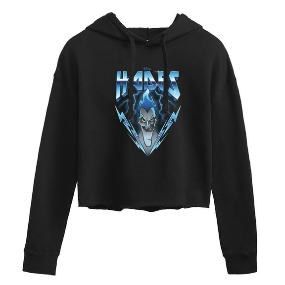 Disney Villains - Hades Glam Rock - Juniors Cropped Pullover Hoodie
