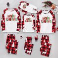 thumbnail image 2 of RXMEKW Ensemble de Pyjama à Manches Longues Imprimé à Carreaux de Noël pour Bébé et Famille, Rouge 12M, 2 of 7