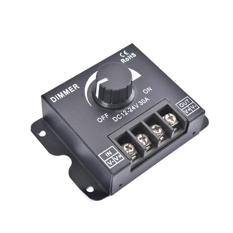 DC12-24V 10Amp High Power Rotary Knob LED Dimmer Switch With Wireless Wall  Panel Controller