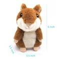 thumbnail image 2 of Homily Talking Hamster, Electronic Plush Toy for Kids, Repeats What You Say, Great Gift, 2 of 6