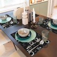 thumbnail image 6 of Placemats Set of 4 / 6, Ho-Ho-Ho 2 Placemats for Dining Table Indoor/Outdoors Heat Resistant Washable Placemats 18" x 12", 6 of 8