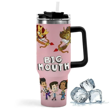 

Big Mouth car cBig Mouth has an iconic print is durable with insulation and features a leak-proof lid. Perfect for fans.