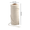 thumbnail image 3 of WUXIAB Cotton Cooking String,Natural Jute Twine,2 Ply Craft Rope,Baking Cotton Twine,Butchers String,Sausage Tying Cord,Diy Arts Twine,Gift Wrapping String,Gardening Cord,Packing Material Twine 200M, 3 of 9