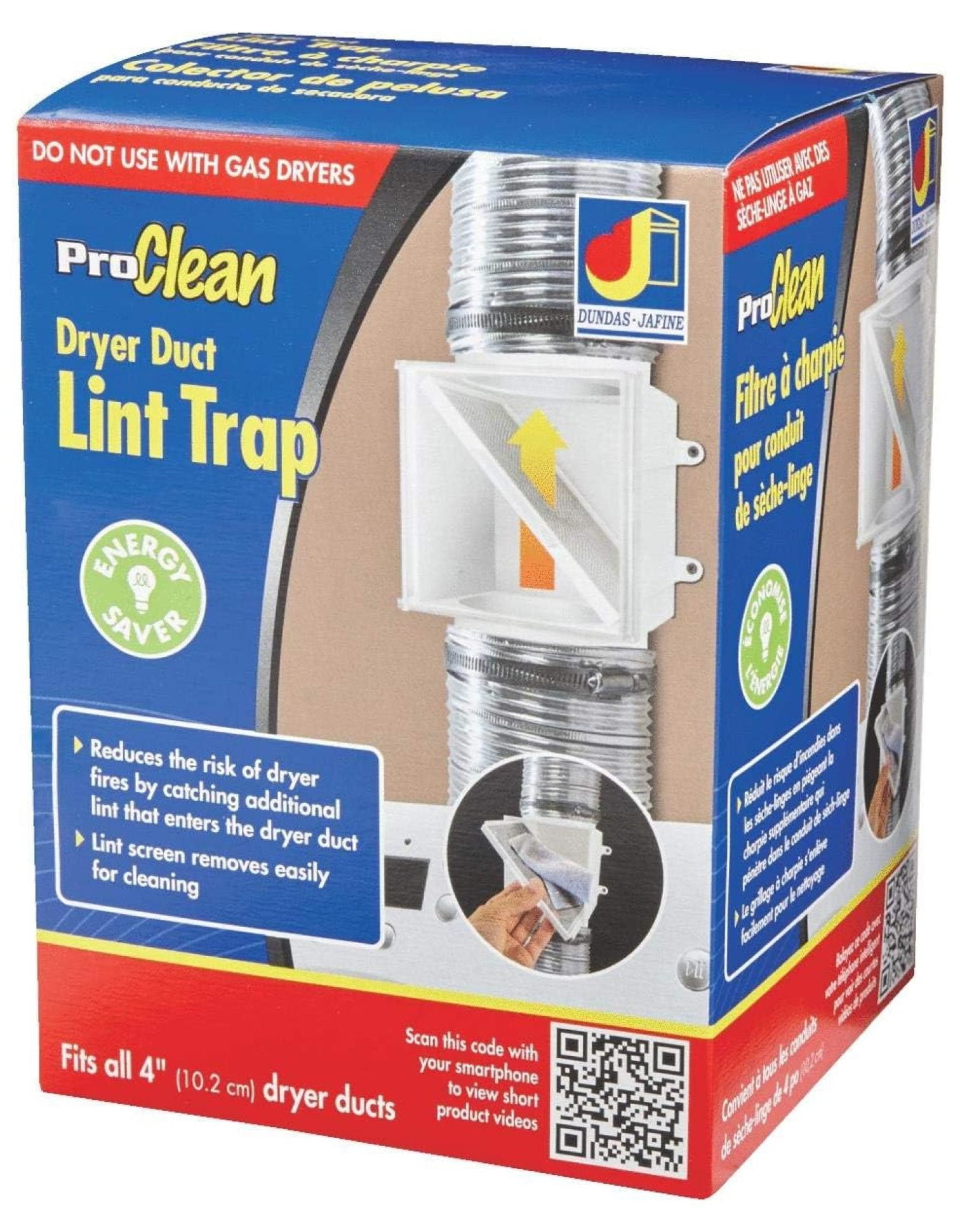 PCLT4WZW Dryer Duct Lint Trap, 1-Pack