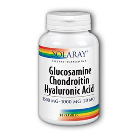 Glucosamine chondroïtine et l'acide hyaluronique Solaray 90 Caps
