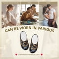thumbnail image 7 of KLL Fiery Skull Trio Pattern Adult Unisex Cozy Slippers,Fuzzy Slip-on Slippers TPR Sole Slippers Comfort Plush Home Footwear for Indoor & Outdoor-39/40, 7 of 7