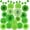 Green, variant on Fiesta Party Decorations, Multicolored Paper Pompoms Fan Garlands for Mexican Party Cinco De Mayo Luau Event Birthday Holi Decorations Colorful Rainbow Party Supplies