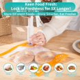 thumbnail image 4 of Biwat Vacuum Sealer for Food, Reusable Sous Vide Bags with Air Valve, PA&PE Material Long-lasting Freshness for Cooking, Food Storage(10.2 * 13.4in 20pcs）, 4 of 4