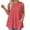 Watermelon Red, variant on Plus Size Tank Tops for Women Sleeveless Round Neck Solid Color Plus Casual Pullover Blouses Khaki XXXL