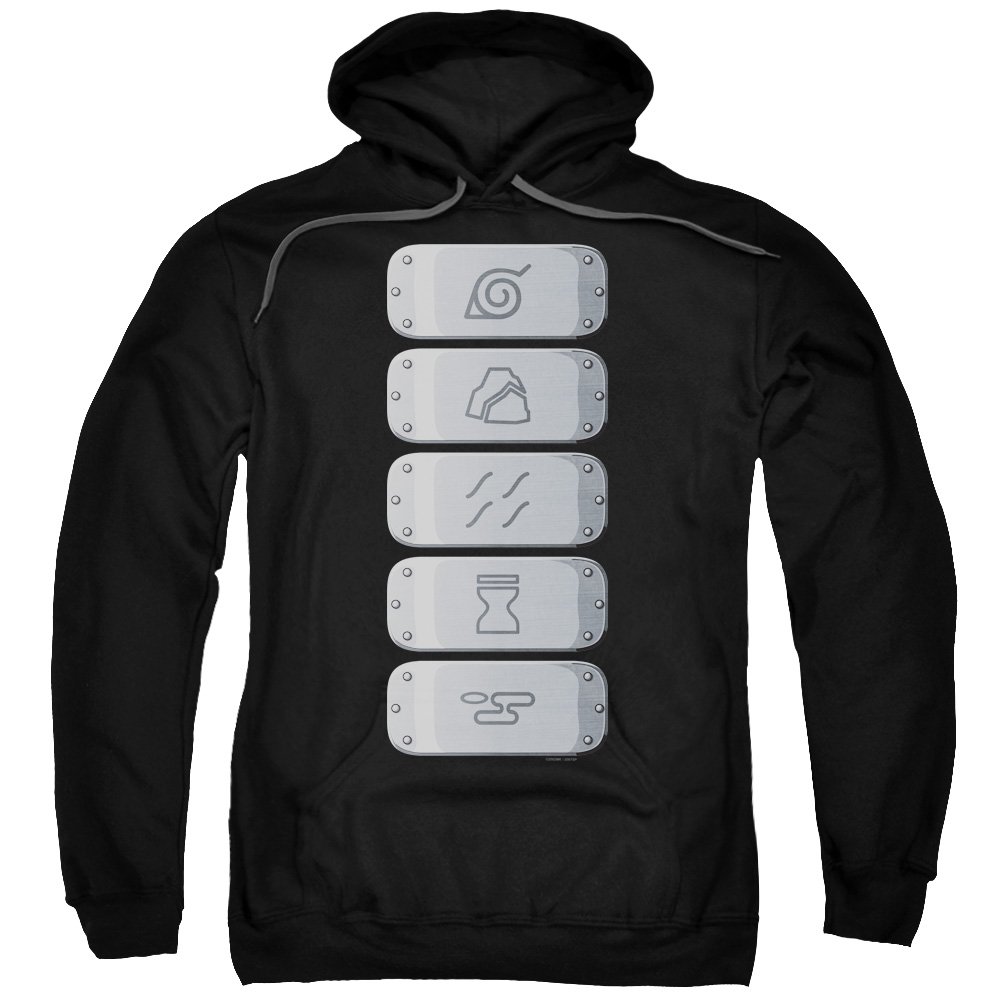 Naruto Shippuden - Village Headbands - Pull-Over Hoodie - XXXX-Large -  Walmart.com