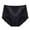 Black, variant on Underwear Women Tummy Control Mid High Waist Lace Seamless Brief Briefs Panties For Women