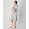 thumbnail image 4 of Hanes Essentials Women's T-Shirt Dress, Cotton Light Steel, 4 of 8