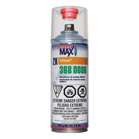 SprayMax 3680086 FillClean, 7.8 oz, Clear, 2K Component