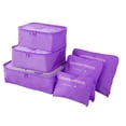thumbnail image 1 of 6 unids/set viaje impermeable ropa clasificación bolsa embalaje cubo organizador de equipaje, 1 of 5