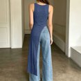 thumbnail image 6 of Karymi Blouses for Women Scoop Neck Long Sleeveless Cami Top, Side Ruched High Slit Maxi Tank, Sleeveless Tunic Vest Womens T Shirts, 6 of 7