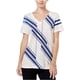 thumbnail image 2 of Tommy Hilfiger - Camiseta con estampado violeta para mujer, color blanco, extragrande Tommy Hilfiger Camiseta gráfica, 2 of 2