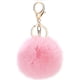 thumbnail image 1 of Llavero Pompón en Pelo, Suave al Tacto - Rosa Pálido, 1 of 4
