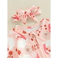 thumbnail image 5 of Newborn Baby Girl Christmas Outfit Gingerbread Onesie Zipper Romper Jumpsuit Xmas Outfit Fall Winter Clothes, 5 of 8