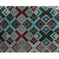 thumbnail image 5 of oneOone Georgette Viscose Maroon Fabric Abstracts Quilting Supplies Print Sewing Fabric By The Yard 42 Inch Wide-T1, 5 of 6
