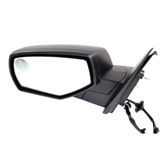 MIRROR Compatible with 2015-2019 GMC Sierra 2500 HD 2014-2018 Chevrolet Silverado 1500 Left Driver Heated Power Glass Textured Black