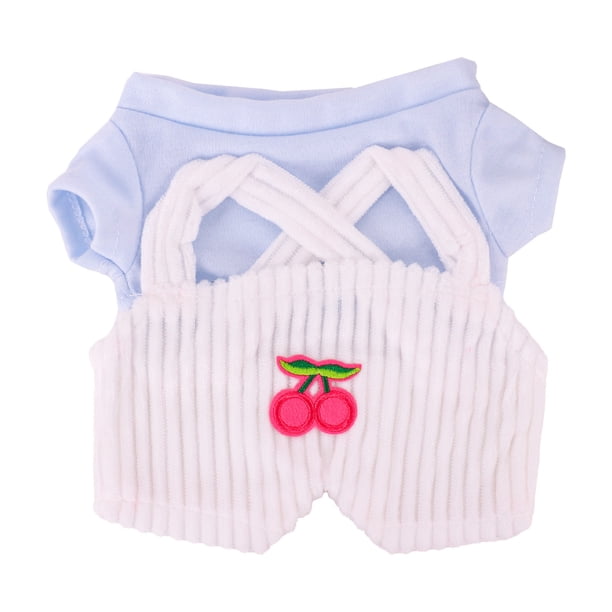 1 Juego de ropa para muñecas de peluche de 30cm, LaLafanfan Cafe, pato, perro, juguete de peluche, Sudadera con capucha de dibujos animados, monos, accesorios, regalo para niñas