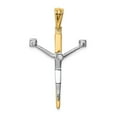 thumbnail image 1 of FB Jewels 14K Two Tone Gold Crucifix Charm, 1 of 4