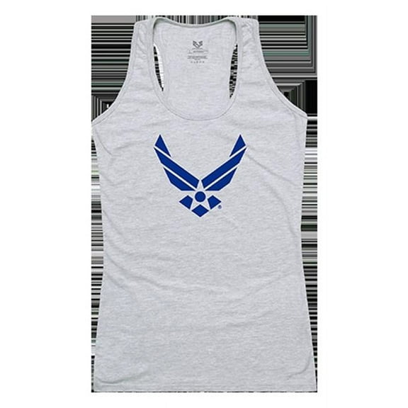 Rapid Dominance USAF Wing Graphic Tank Top, Heather Gray - Extra Large